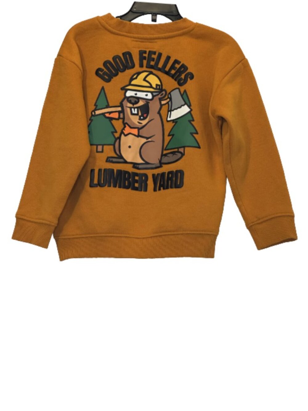 Kids Mustard/Golden Brown Sweatshirt Size 4-5 years - Picture 3 of 4